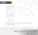 XO Φορτιστής Χωρίς Καλώδιο με Θύρα USB-A Λευκός (Bundle 15x L141)