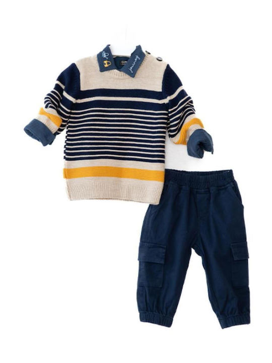 Kids' Set with Pants Winter 3pcs Navy