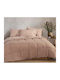 Nef-Nef Homeware Duvet Queen with Microfiber Filling 240x220cm Colorfull Taupe 330 GSMGsm
