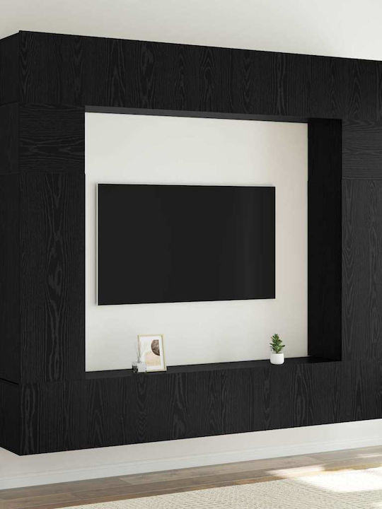 Furniture Living Room TV Unit Black Oak L100xW3...