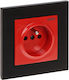 Elektro Plast Power Socket Black 1pcs