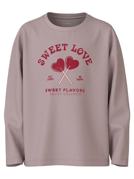 Name It Παιδική Μπλούζα Μακρυμάνικη Λιλά Sweet ...