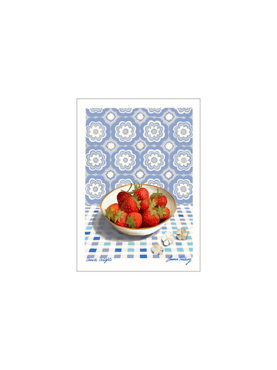 Плакат 30x40 Danish Delights Син Висококачествен 250 Грама Екологична Хартия
