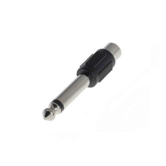 Mono Audio Adapter Female RCA to Male 6.3mm Jack