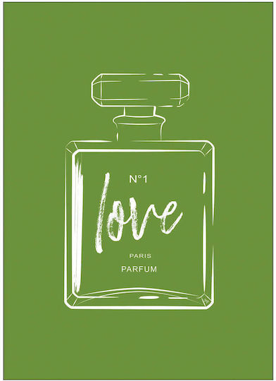 Poster 30x40 Green Perfume Poster & Frame