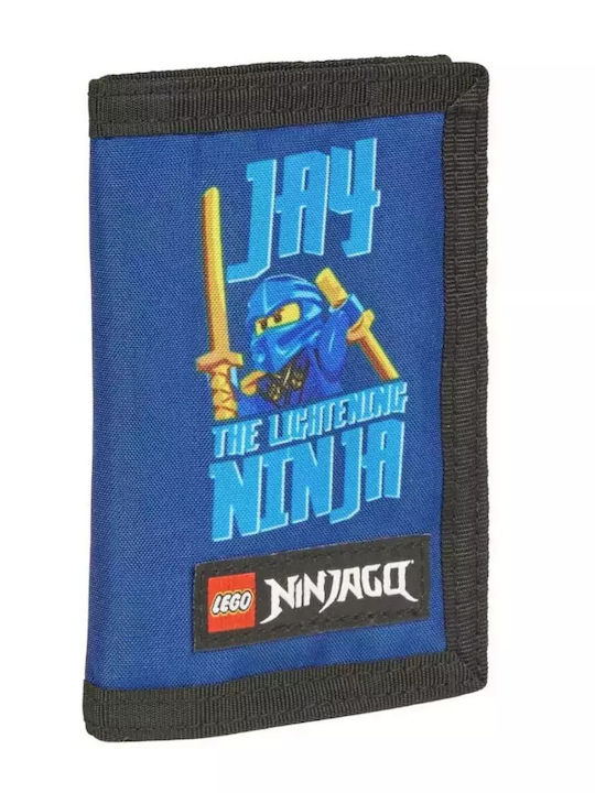 LEGO Ninjago Kinder Geldbörse Münzfach mit Reißverschluss Blau