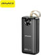 Awei PA-34 Power Bank 30000mAh 65W с 2 USB-A порта и USB-C порт Черен