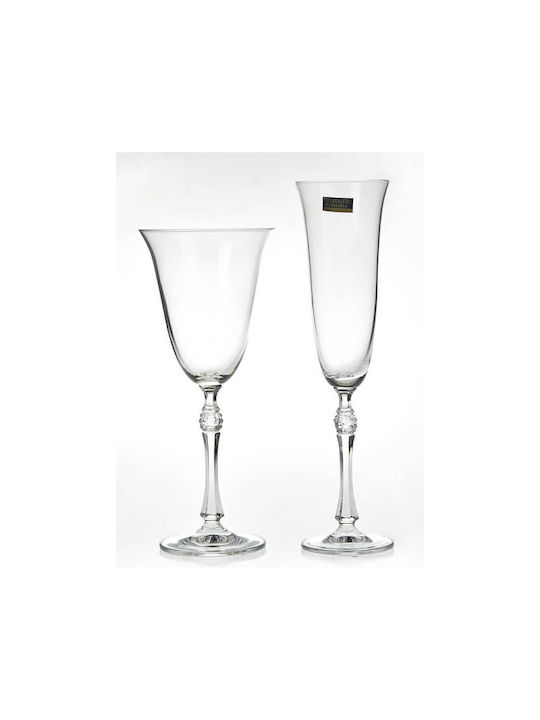 Glas für Weißwein aus Glas Kelch