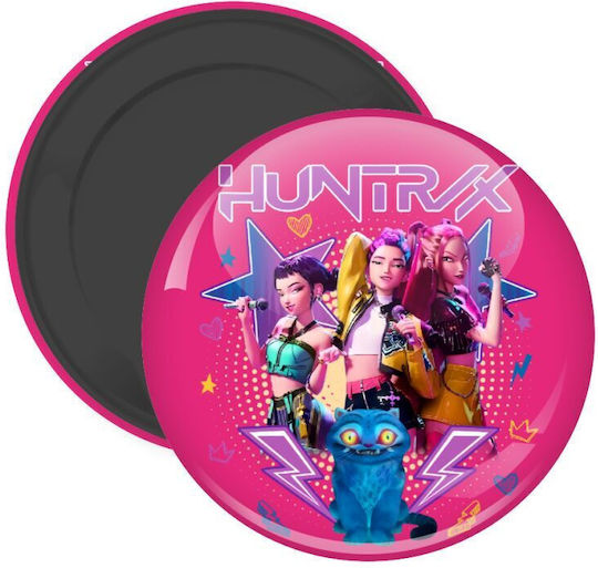 Huntrix K-pop Series Decorative Magnet Refrigerator Round Size 5cm