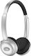 Havit H616BT Ασύρματα Bluetooth On Ear Ακουστικά με 60 ώρες Λειτουργίας Ασημί