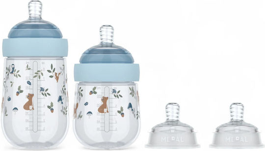 Little Dutch Σετ Πλαστικά Μπιμπερό Mio Little Goose Κατά των Κολικών με Θηλή Σιλικόνης για 0+ μηνών Διάφανο 4τμχ