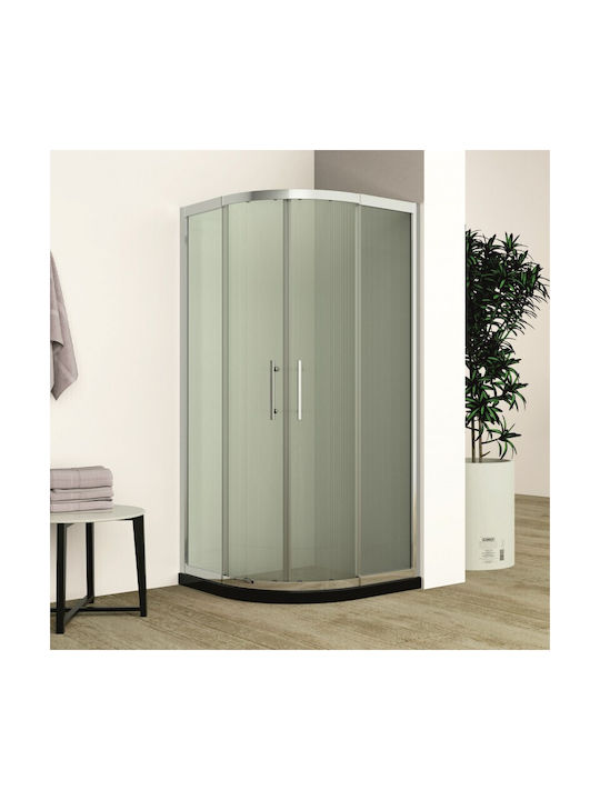 Inter Ceramic Kabine für Dusche mit Schieben Tür 105x110cm