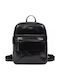 Leder Damentasche Rucksack Schwarz