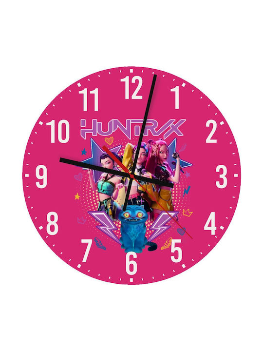 Koupakoupa Kids Wooden Wall Clock Huntrix K-pop Series 30cm