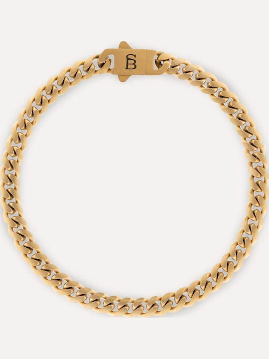 Steel & Barnett Ανδρικό Βραχιόλι από Ανοξείδωτο Ατσάλι Επιχρυσωμένο