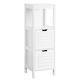SoBuy Cabinet de baie L30xA30xÎ89cm Alb