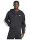 Full-zip Sweatshirt with Hood Black