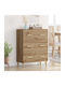 Wooden Chest of Drawers Oaks 69.5x34x90cm