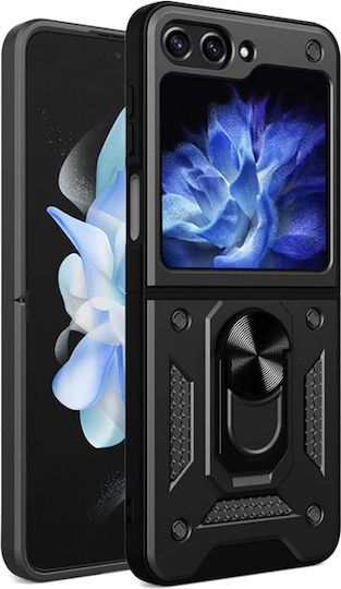 Orso Combo Ringstand Back Cover Μαύρο (Galaxy Z Flip6 / Z Flip7 FE)
