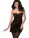 Leilieve Sommer Damen Nachthemd Black