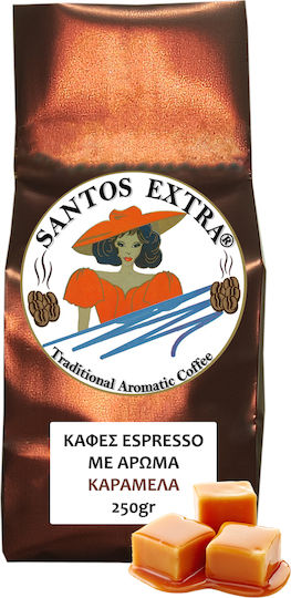 Santos Extra Кафе Еспресо Ароматен Карамел Смляно 250гр