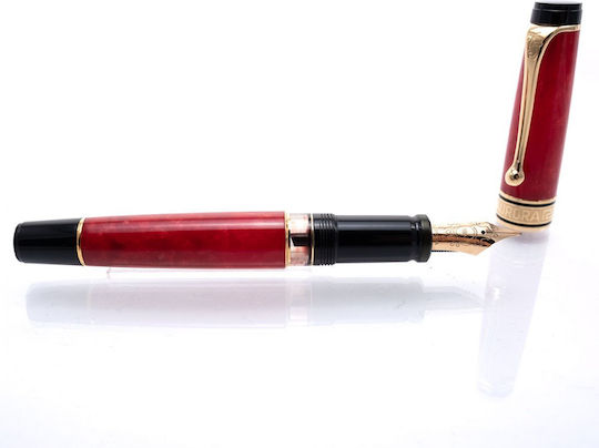 Aurora Anniversary Fountain Pen Red with Blue Ink
