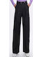 Damen Stoff Hose Schwarz