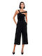 Damen Hoch tailliert Culotte in Lockerer Passform Black