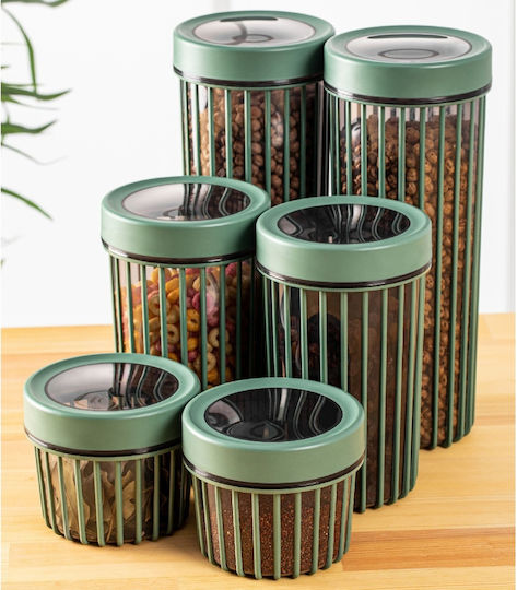 UnicUtil Set 6 Bucăți Vaze Utilizare Generală cu Capac Ermetic Plastic Verde 10.5x9x10.5cm 6 Bucăți UnicUtil Set 6 Bucăți Vaze Utilizare Generală cu Capac Ermetic Plastic Verde 10.5x9x10.5cm 6 Bucăți