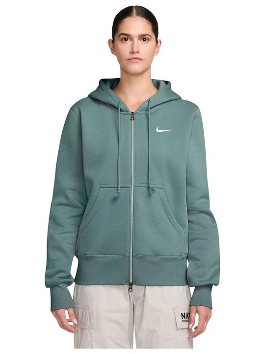 Nike Sportswear Μακριά Γυναικεία Ζακέτα Φούτερ ...