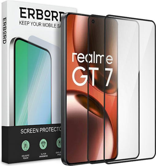 2x Sticlă Temperată Realme GT 7 7T Erbord 3D Complet Rapidă Ecran Întreg