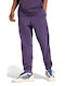 3 Stripes Sweatpants with Elastic Purple