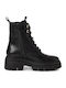 Leather Women's Ankle Boots Black
