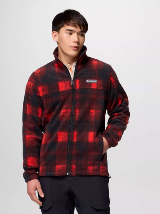 Steens Mountain Men's Fleece Cardigan Red