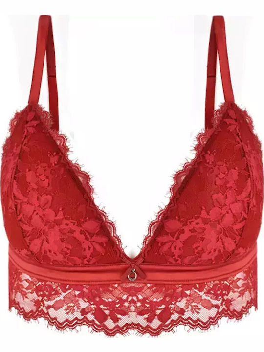 Women's Bra without Padding Red