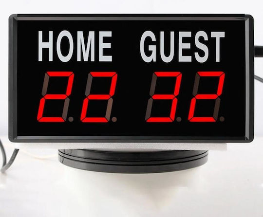 Kyx--0014 Tragbarer Digitaler Ergebnisdisplay Led Fernbedienung Score-Aufzeichnung für Athletische Wettkämpfe Euro Stecker Schwarzes