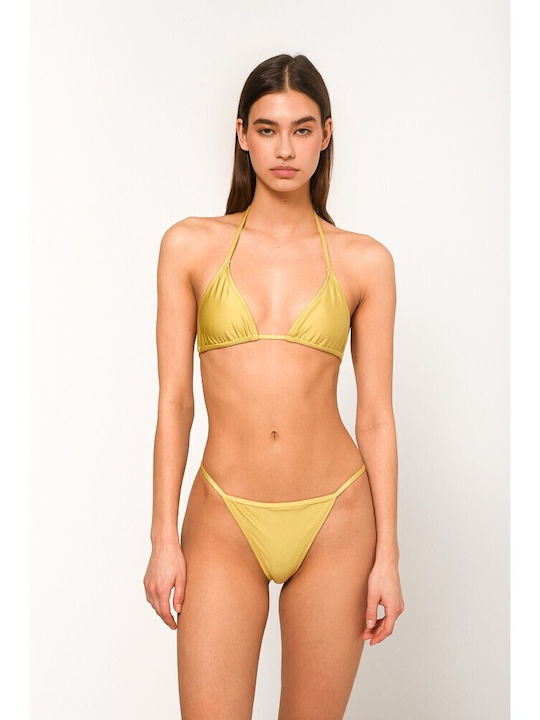 Monochrome Set Bikini Τριγωνάκι Κίτρινο
