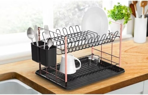 Inox Geschirrabtropfer & Abtropfgitter Grau 48x32x29cm