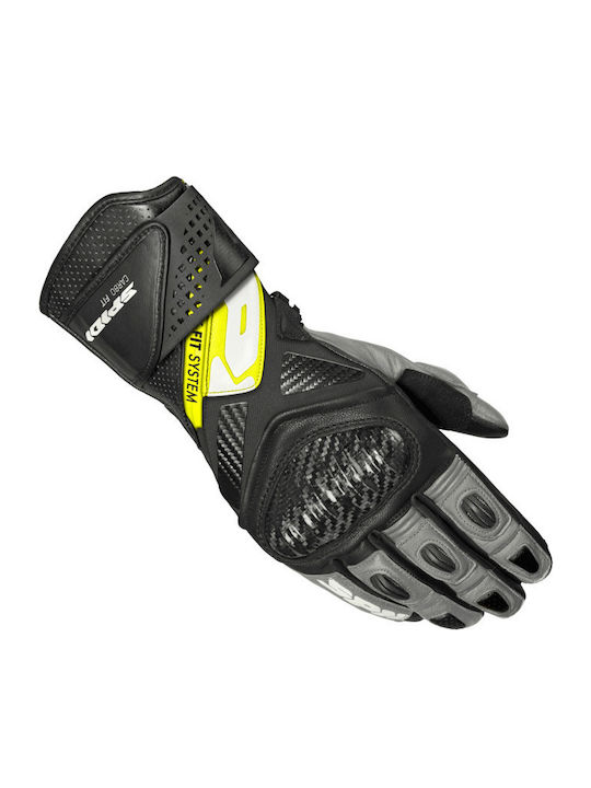 Spidi Carbo Fit Ανδρικά Γάντια Μηχανής Yellow Fluo