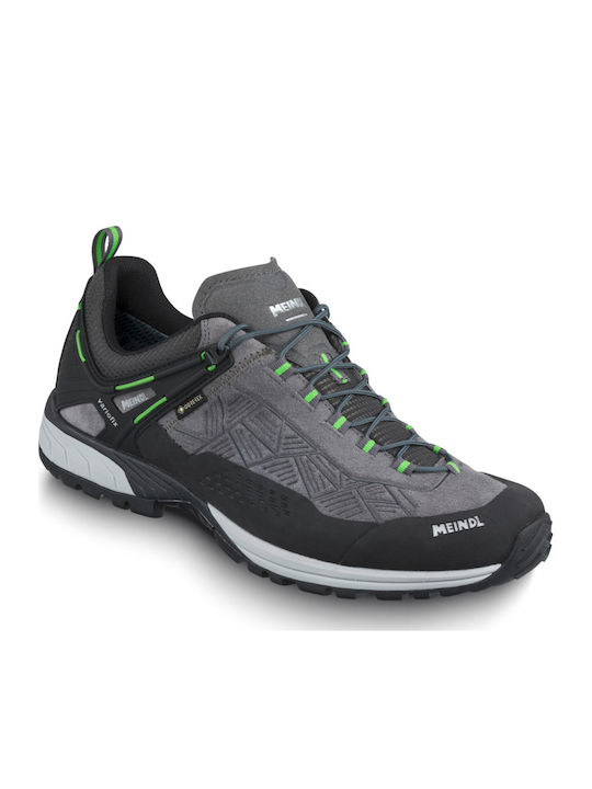 Meindl Men's Hiking Shoes Waterproof with Gore-Tex Membrane Gray