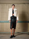 Women's Short Fur Off White