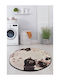 UnicUtil Antiderapant Covoraș de Baie Rotund 351ALS1040 Multicolor Φ90cm