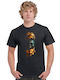 Blouse 100% Cotton Black Art Ancient Greece