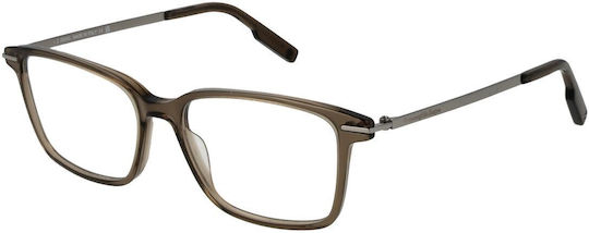 Zegna Männlich Kunststoff Brillenrahmen Beige EZ5246 051