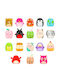 Squishalongs 2,5 Cm Clip-a-long 3 Pack Asst S3 2520081 Toys