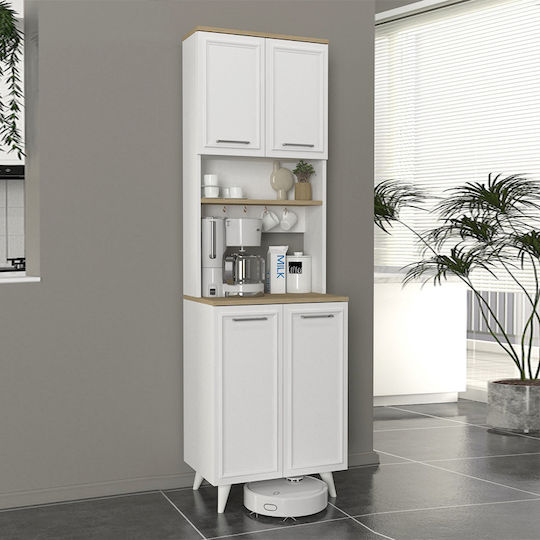 Potter 2 Λευκό, Rota Oak 60x40x196.1бр