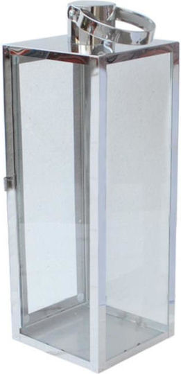 Atmosphera Laterne Metallisch Silber 13.2x13.5x38cm 1Stück