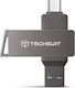 Techsuit 256GB USB 3.0 Stick Gray
