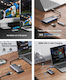Orico Hub 6 Porturi cu conexiune USB-A / Ethernet Gri