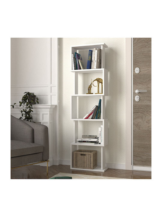 Bibliothek Alvina Weiß 45x19.6x158.8cm